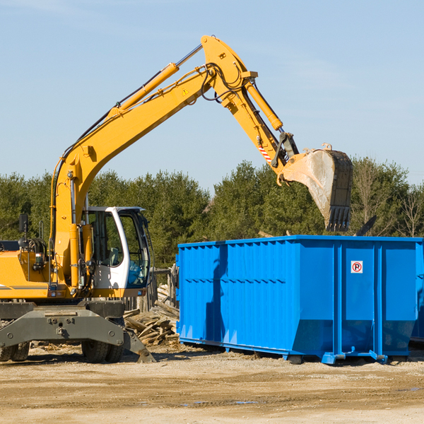 are there any restrictions on where a residential dumpster can be placed in Brodhead